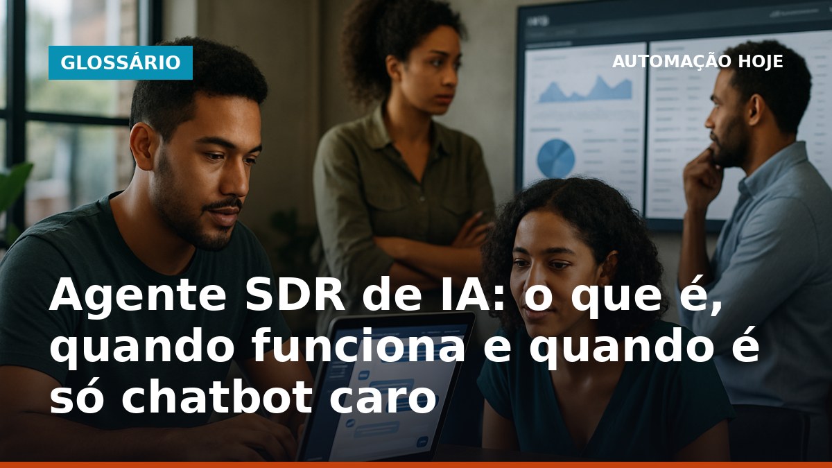 Equipe de vendas no Brasil usando IA SDR integrada ao CRM em ambiente profissional
