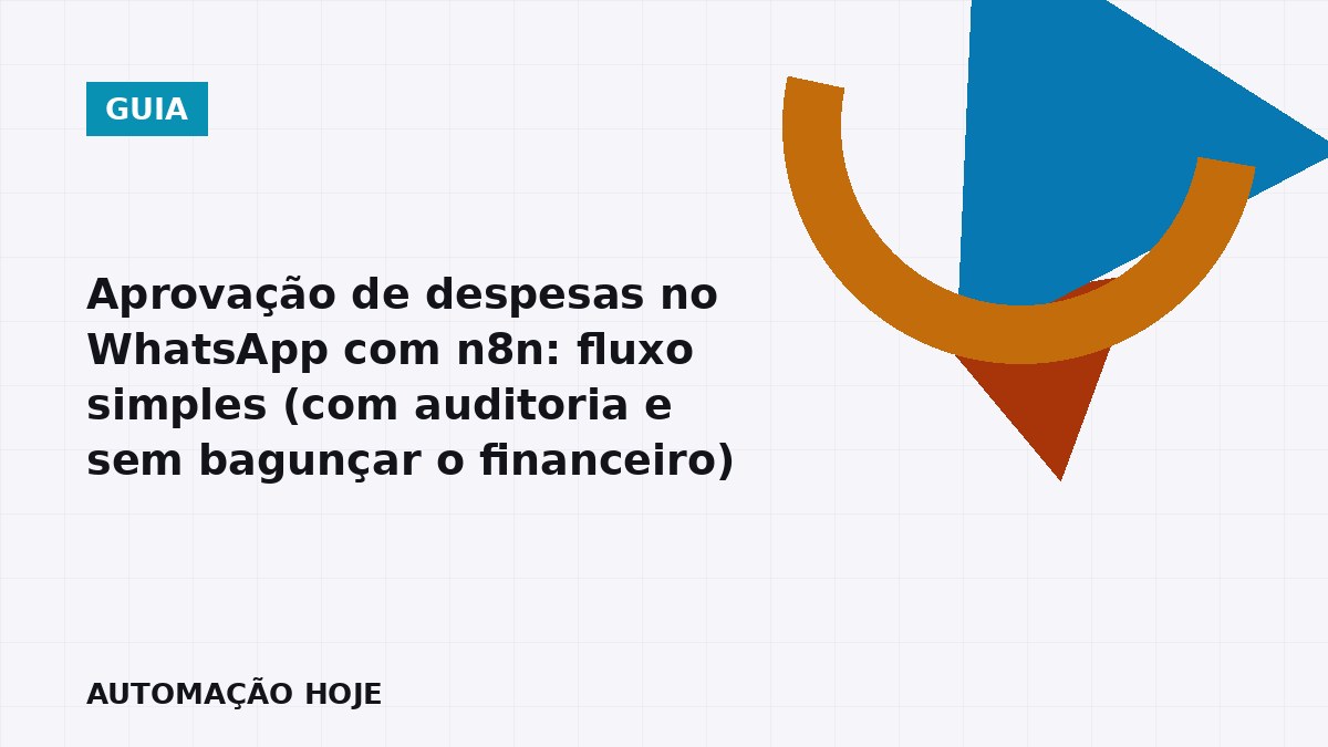 Guia para aprovar despesas no WhatsApp com n8n com registro auditável