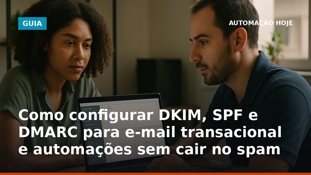 Como configurar DKIM, SPF e DMARC para e-mails de automação sem cair no spam