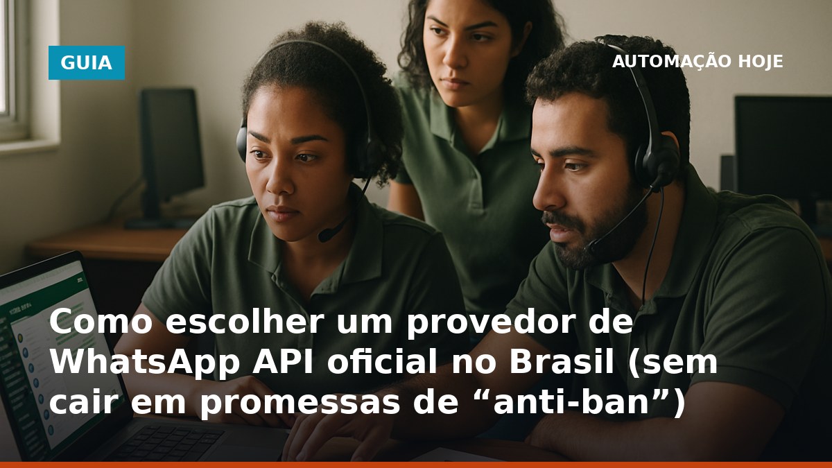Checklist para escolher provedor de WhatsApp API oficial no Brasil