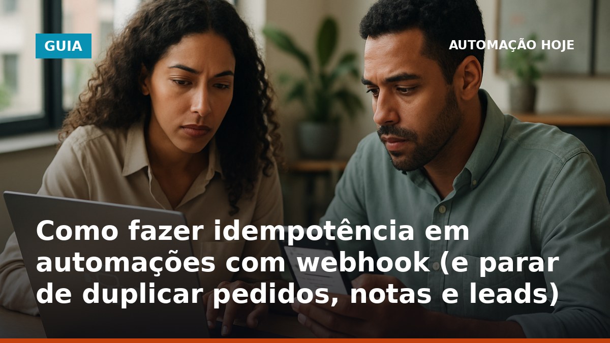 Como fazer idempotência em webhook para evitar pedidos duplicados na automação