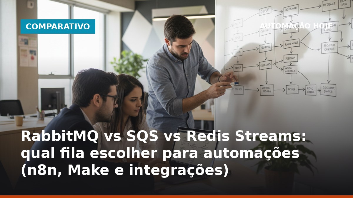 RabbitMQ vs SQS vs Redis Streams: comparação de filas para automação e retry