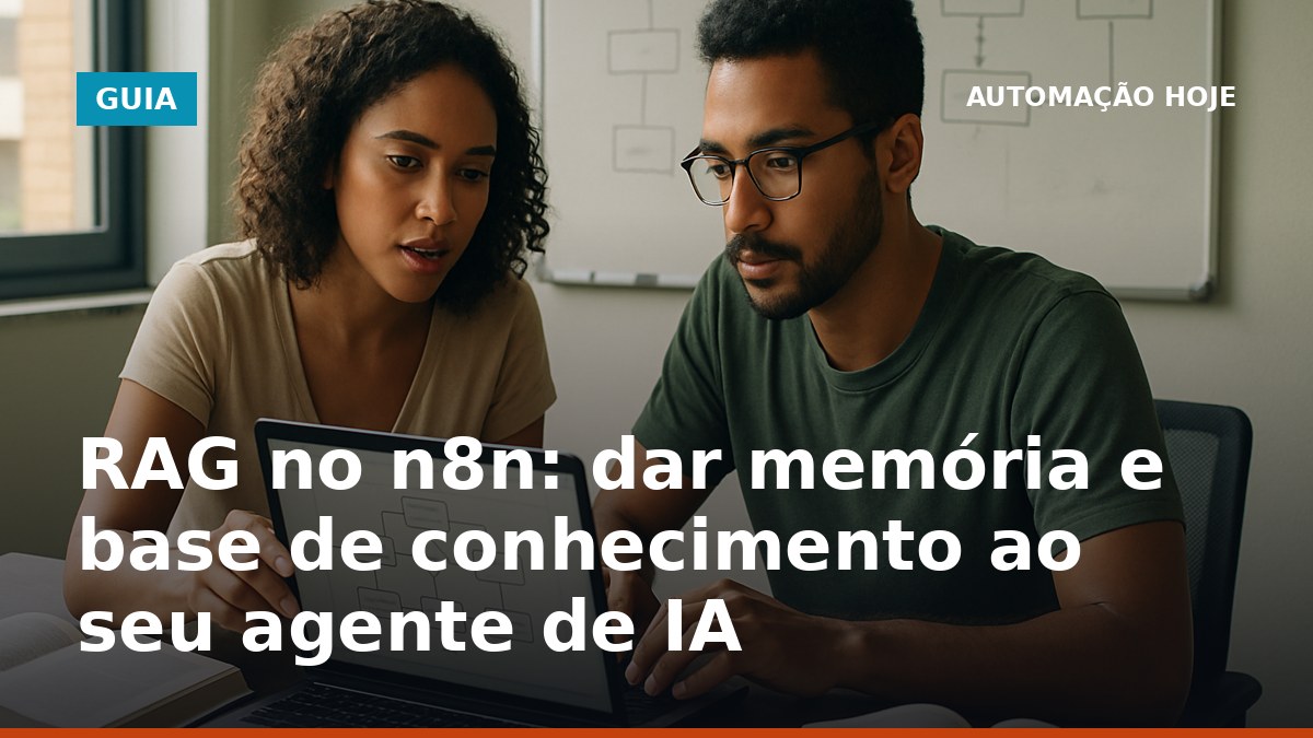 RAG no n8n para dar memória e base de conhecimento a um agente de IA